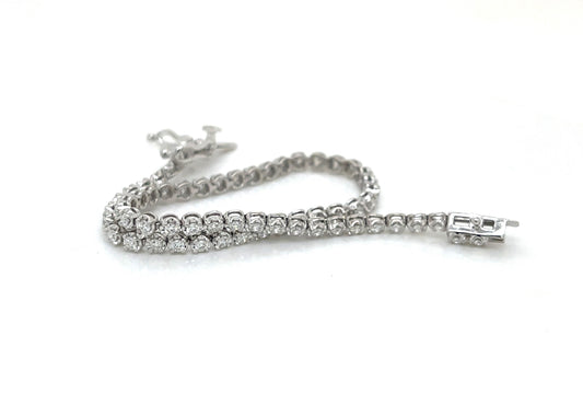Classic Straight Line Tennis Bracelet - FlawlessCarat