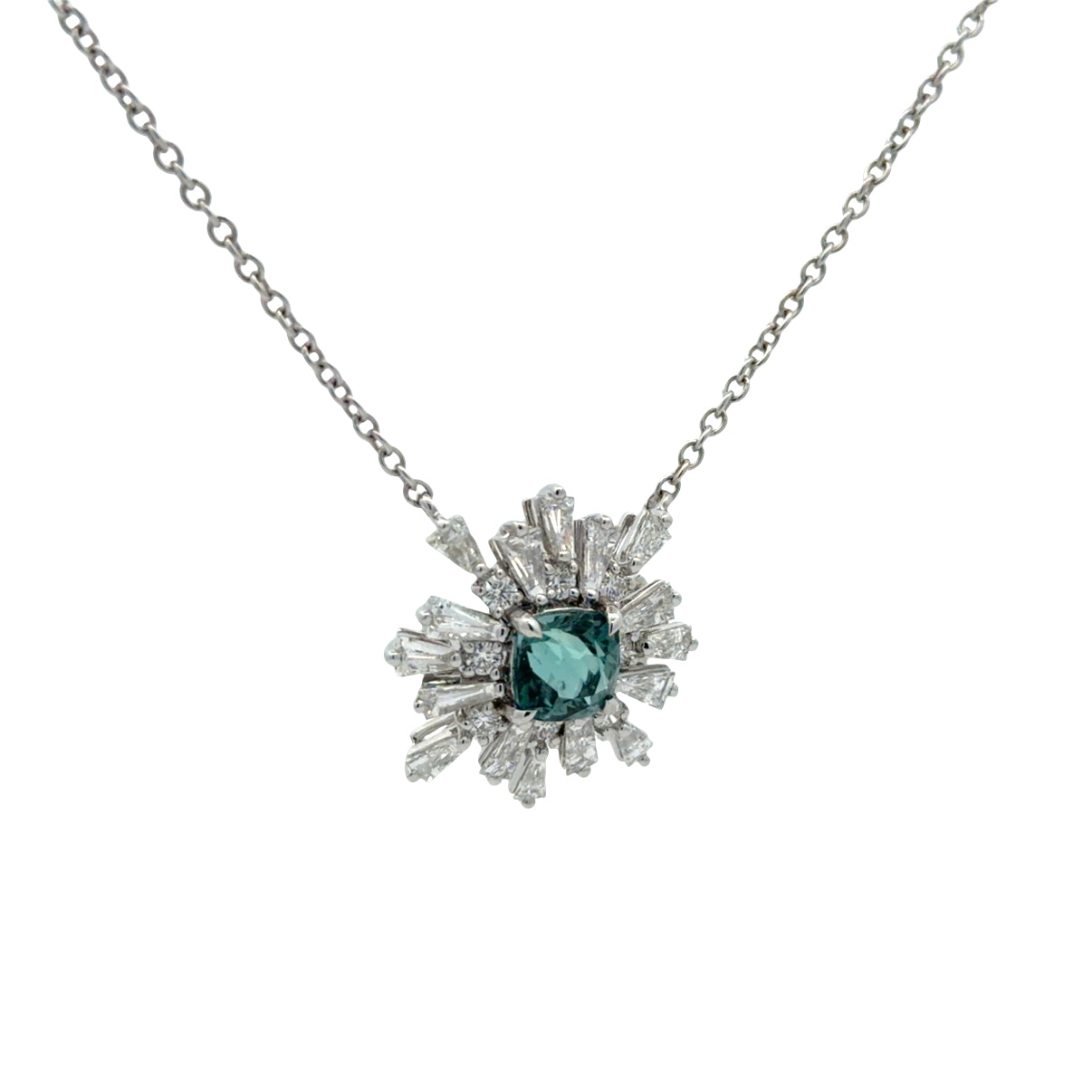 One of a Kind Statement Tourmaline and Diamond Necklace