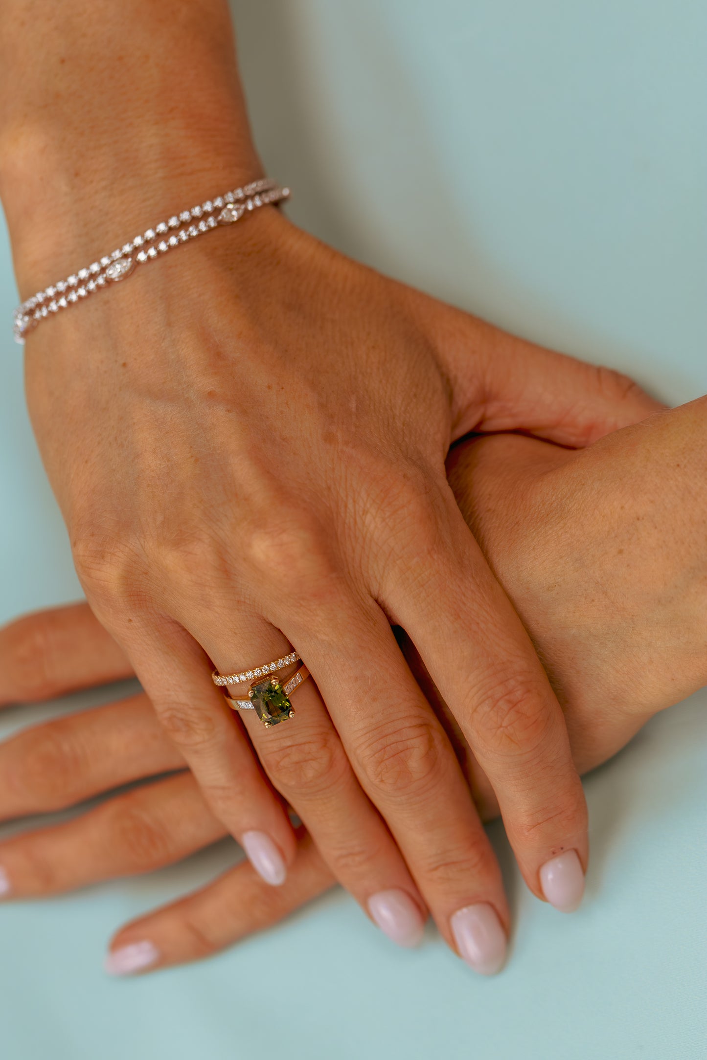 Sapphire and Diamond Ring in Yellow Gold