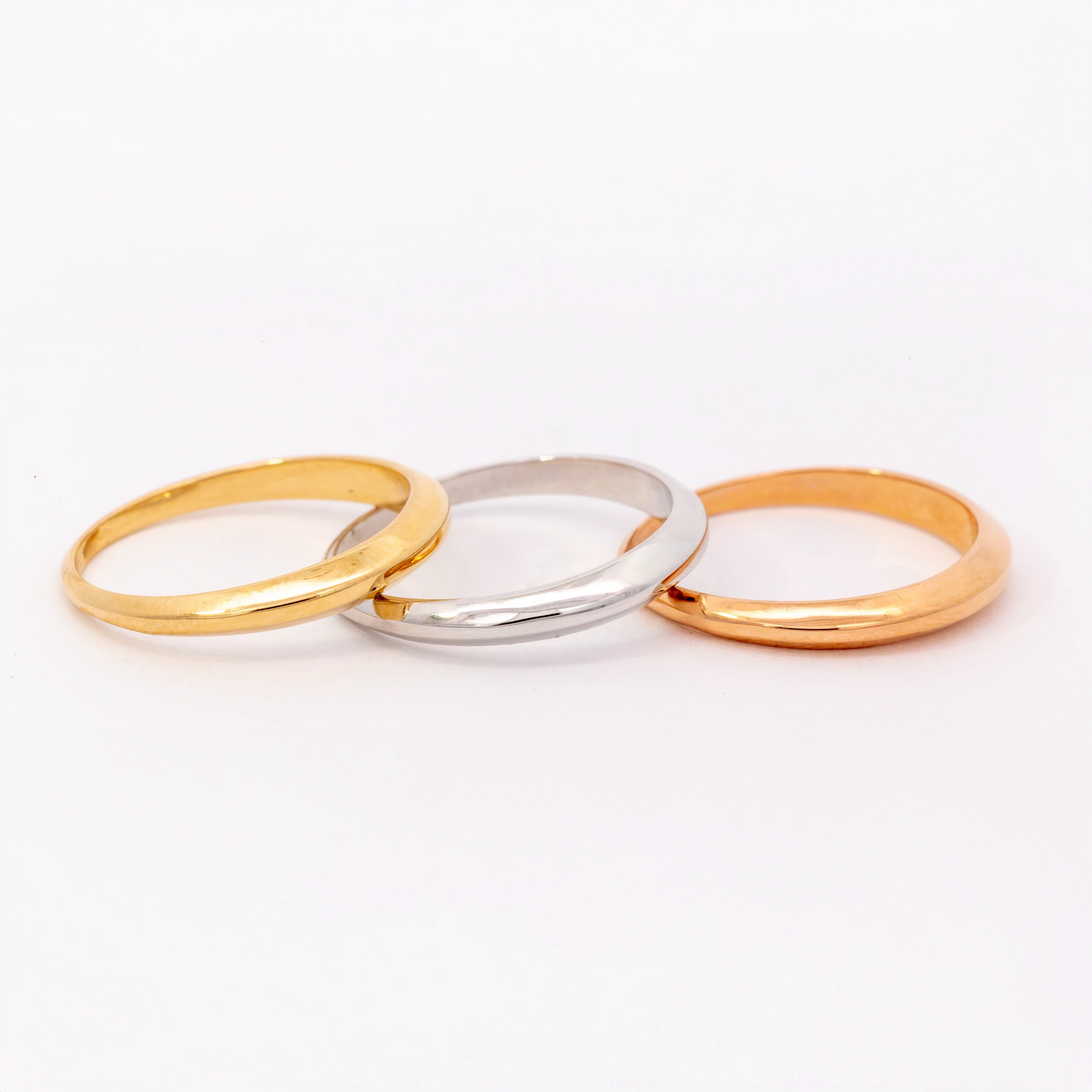 14kt Gold Domed Band