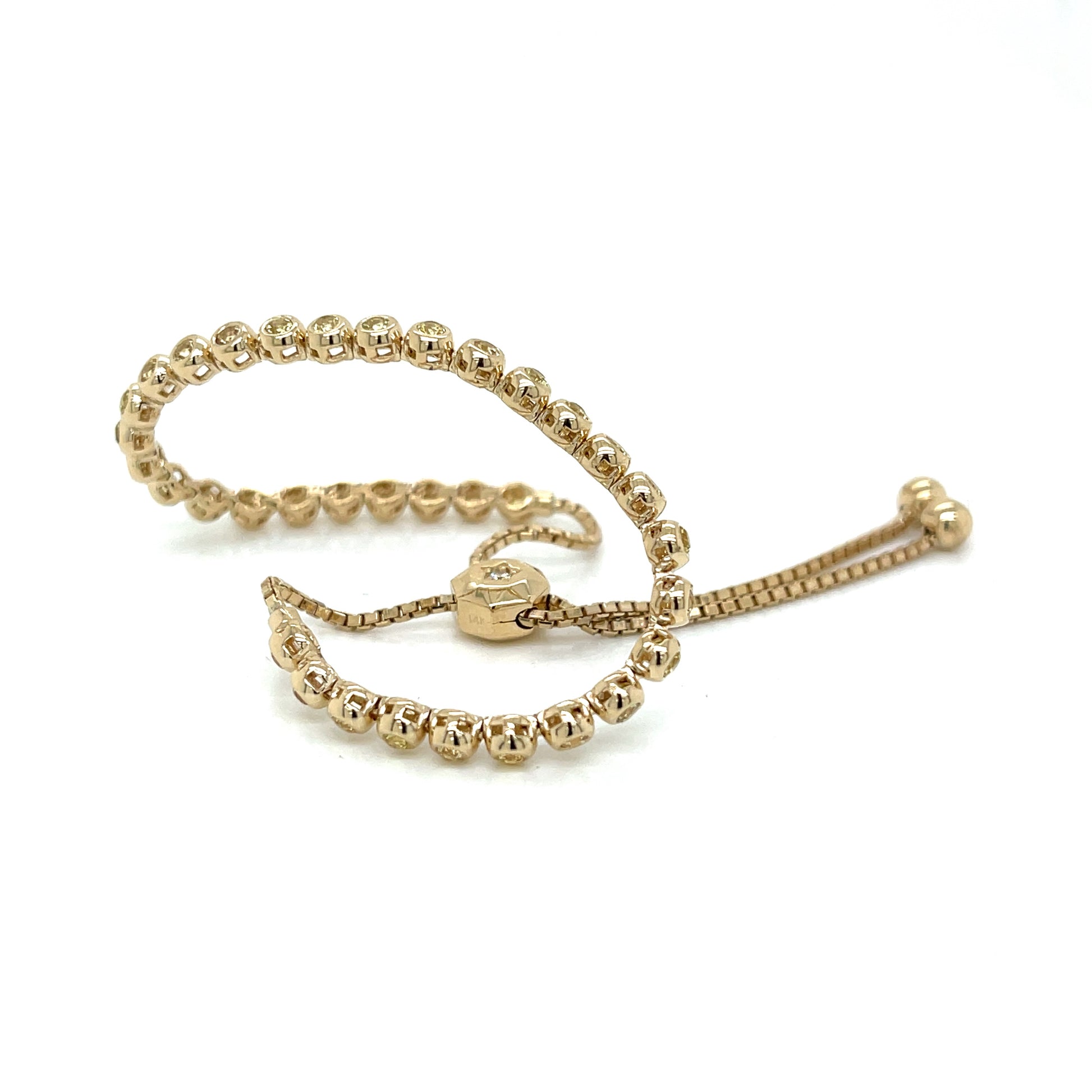 Yellow Sapphire Bezel Bracelet - FlawlessCarat