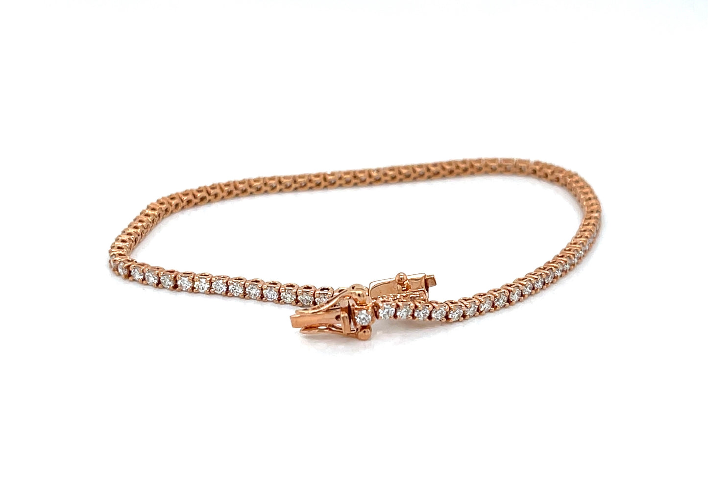 4 Prong Straight Line Tennis Bracelet - FlawlessCarat
