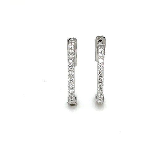 Diamond Hoop Earrings - FlawlessCarat