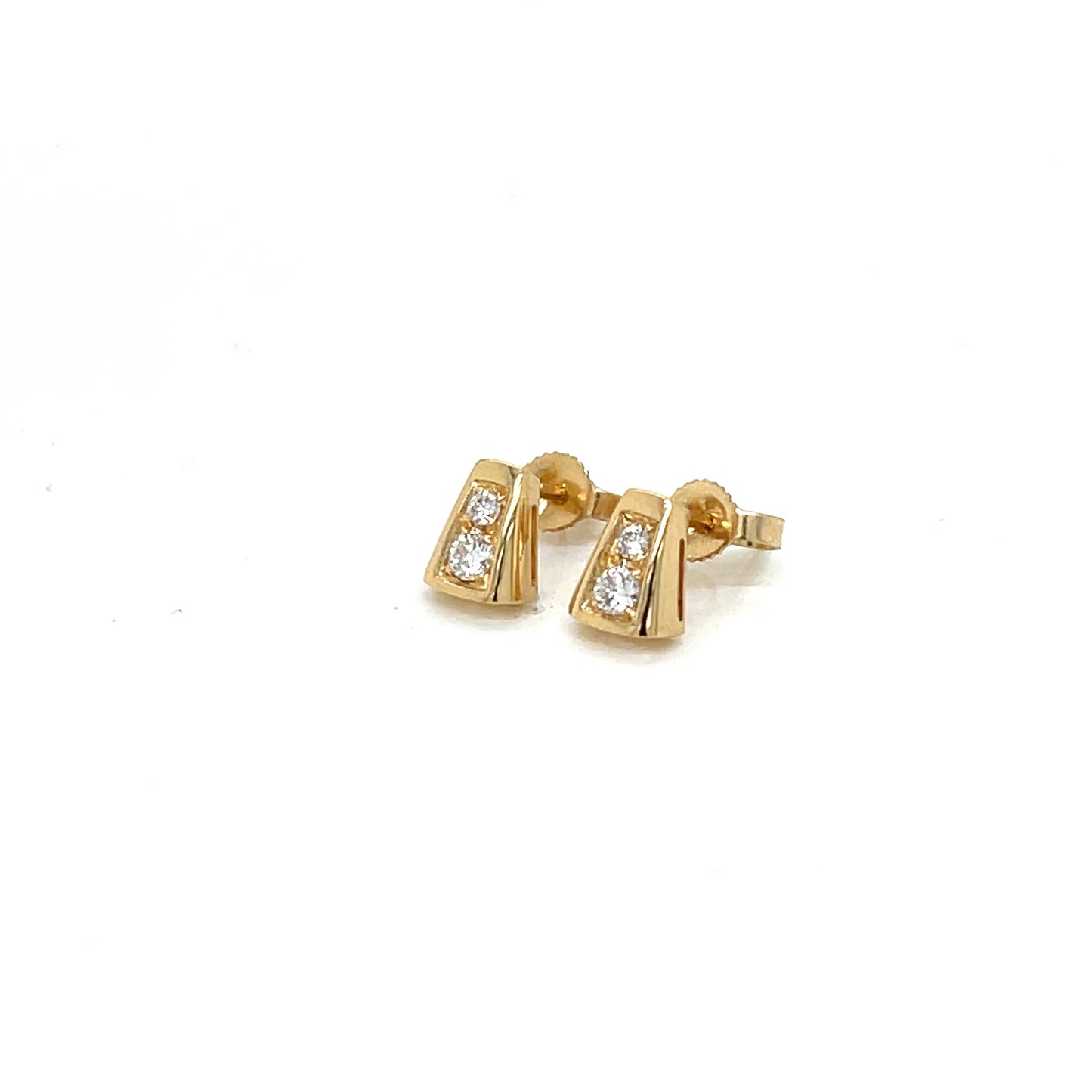 Tapered Diamond Drop Earrings - FlawlessCarat