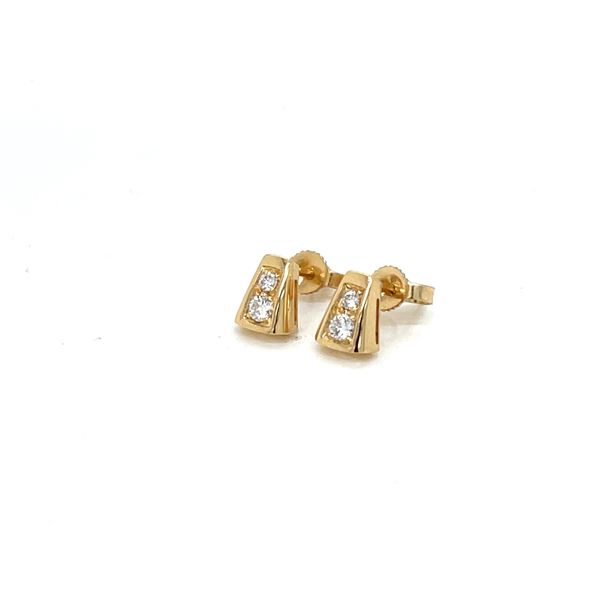 Tapered Diamond Drop Earrings - FlawlessCarat