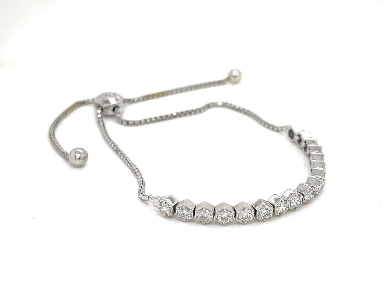 Diamond Hexagon Bracelet