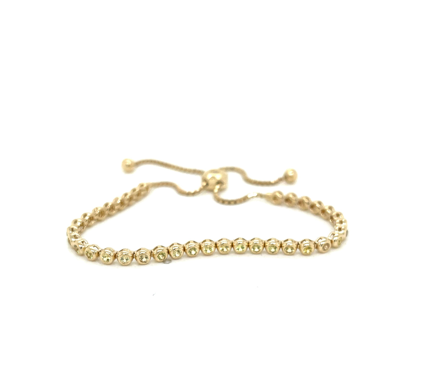 Yellow Sapphire Bezel Bracelet - FlawlessCarat