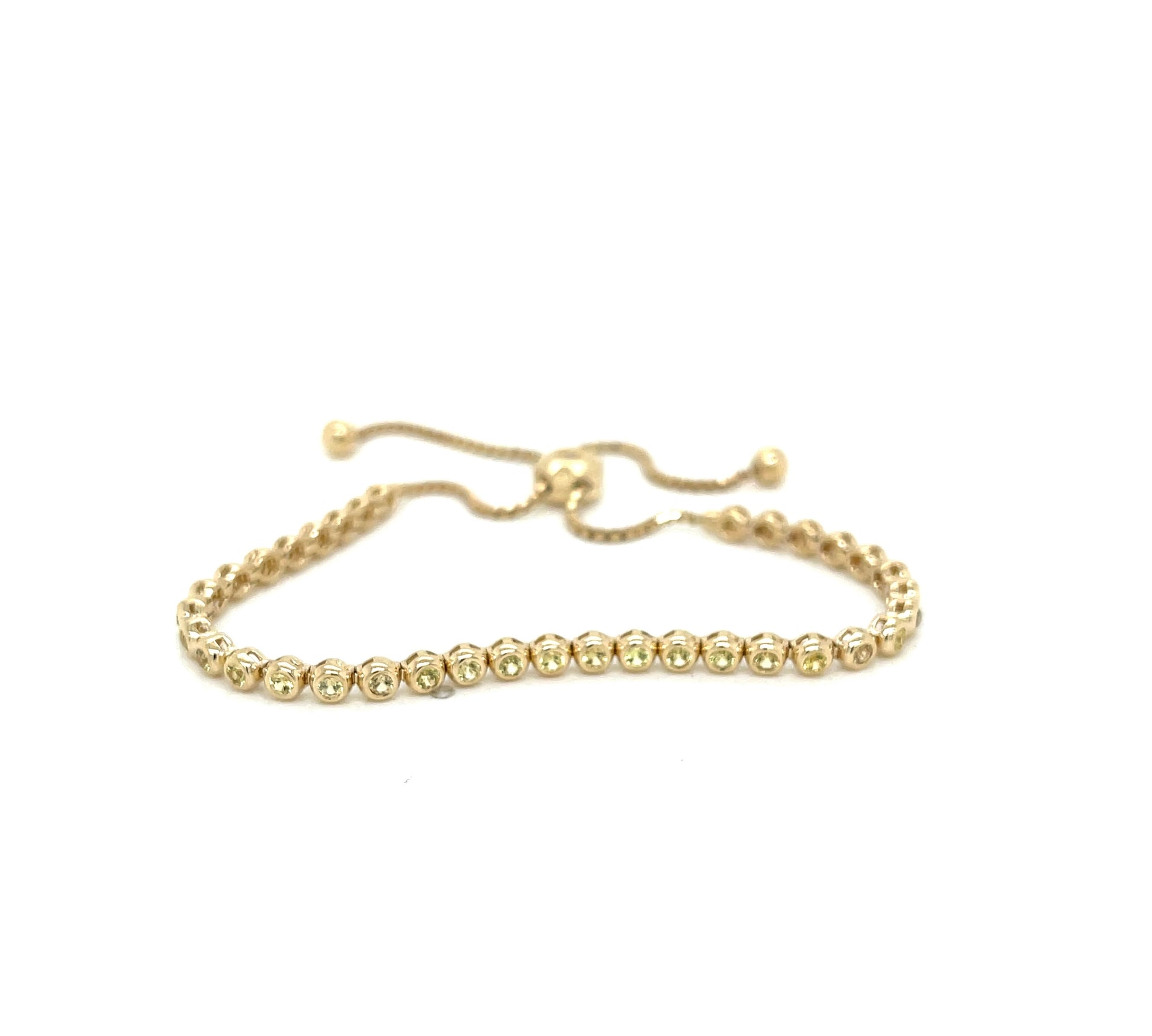 Yellow Sapphire Bezel Bracelet - FlawlessCarat
