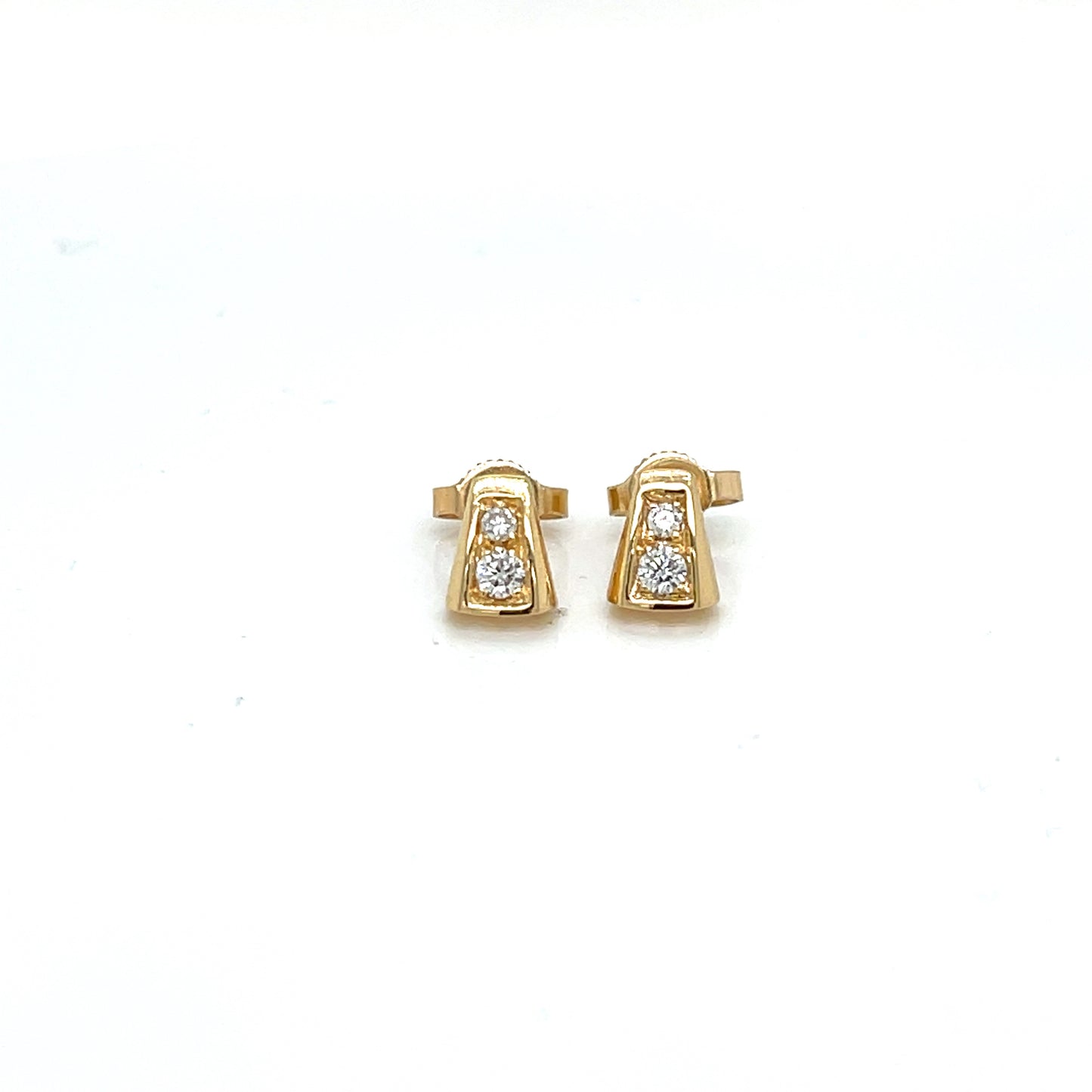 Tapered Diamond Drop Earrings - FlawlessCarat