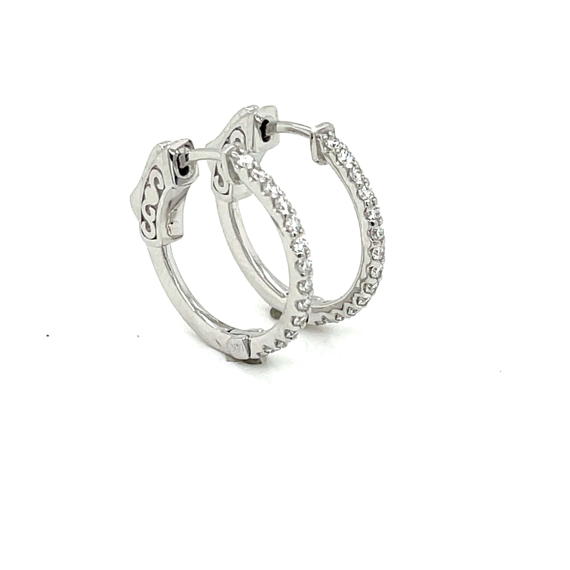 Diamond Hoop Earrings - FlawlessCarat