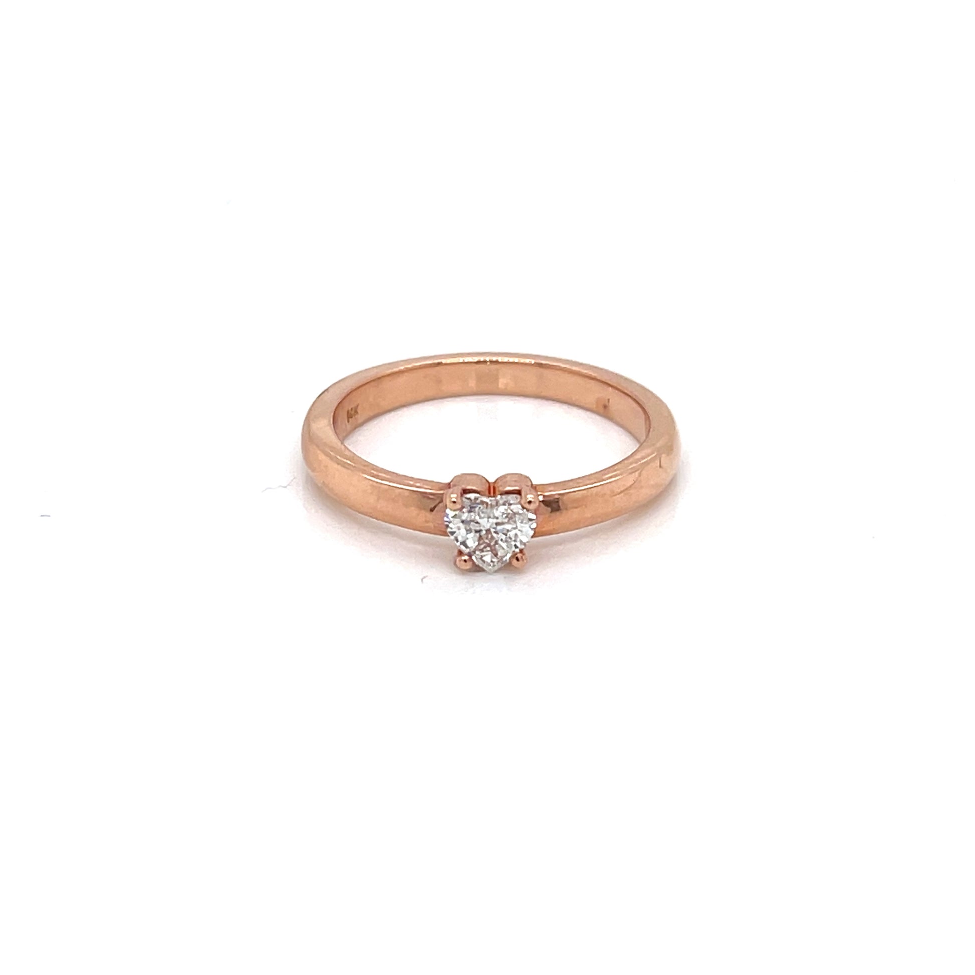 Heart  Solitaire Diamond Ring - FlawlessCarat