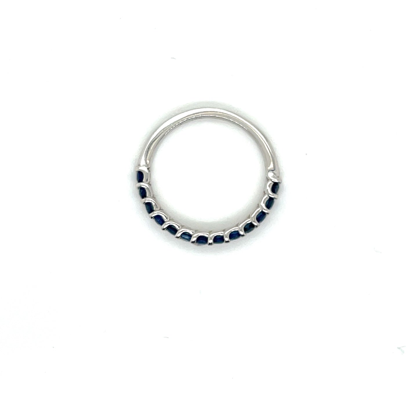 Natural Blue Sapphire Wedding Band - FlawlessCarat