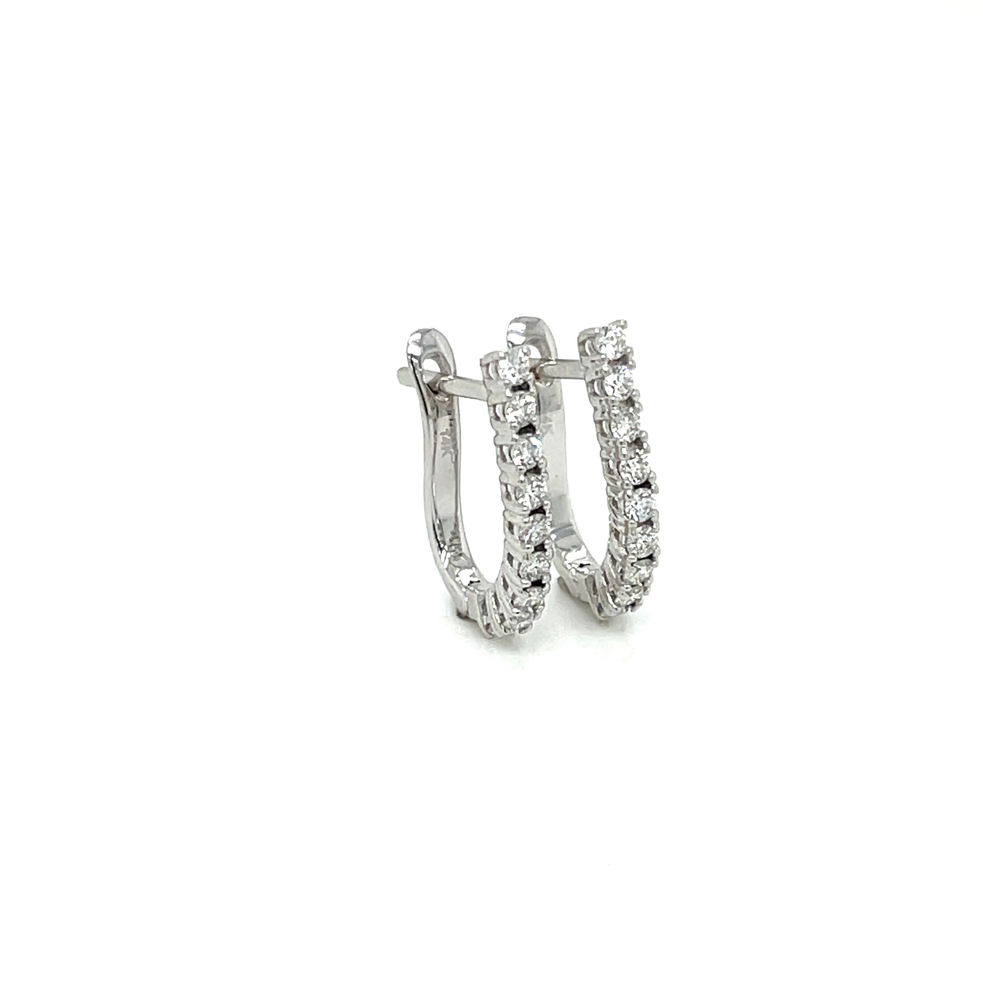 Diamond Huggie Earrings - FlawlessCarat