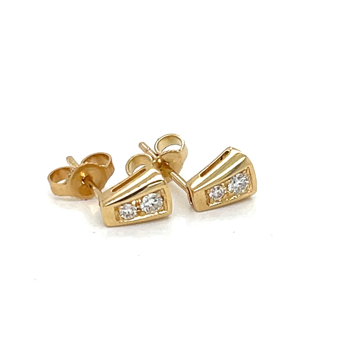 Tapered Diamond Drop Earrings - FlawlessCarat