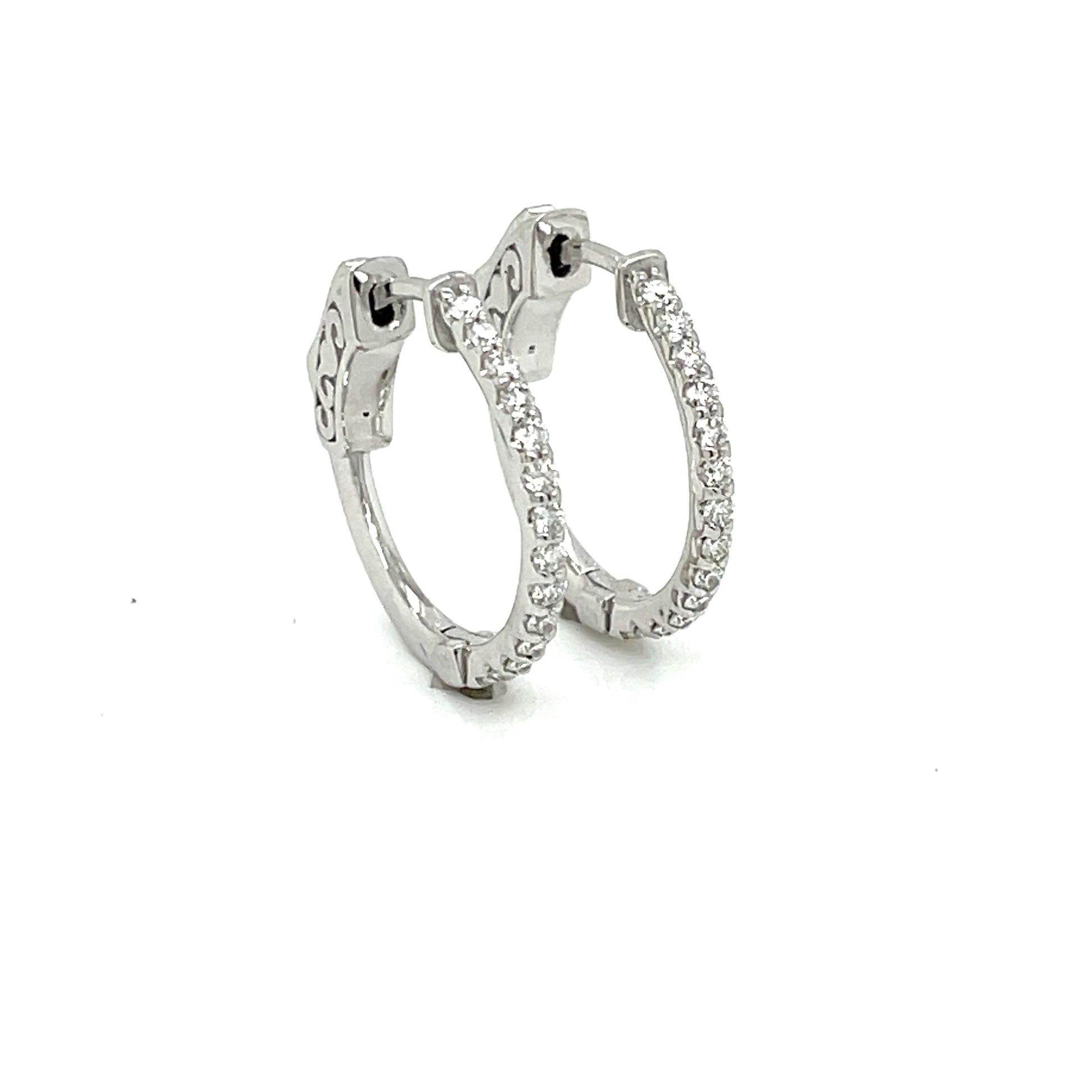 Diamond Hoop Earrings - FlawlessCarat
