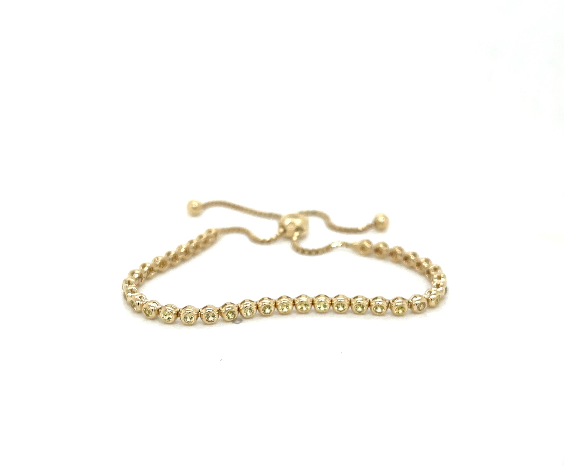 Yellow Sapphire Bezel Bracelet - FlawlessCarat