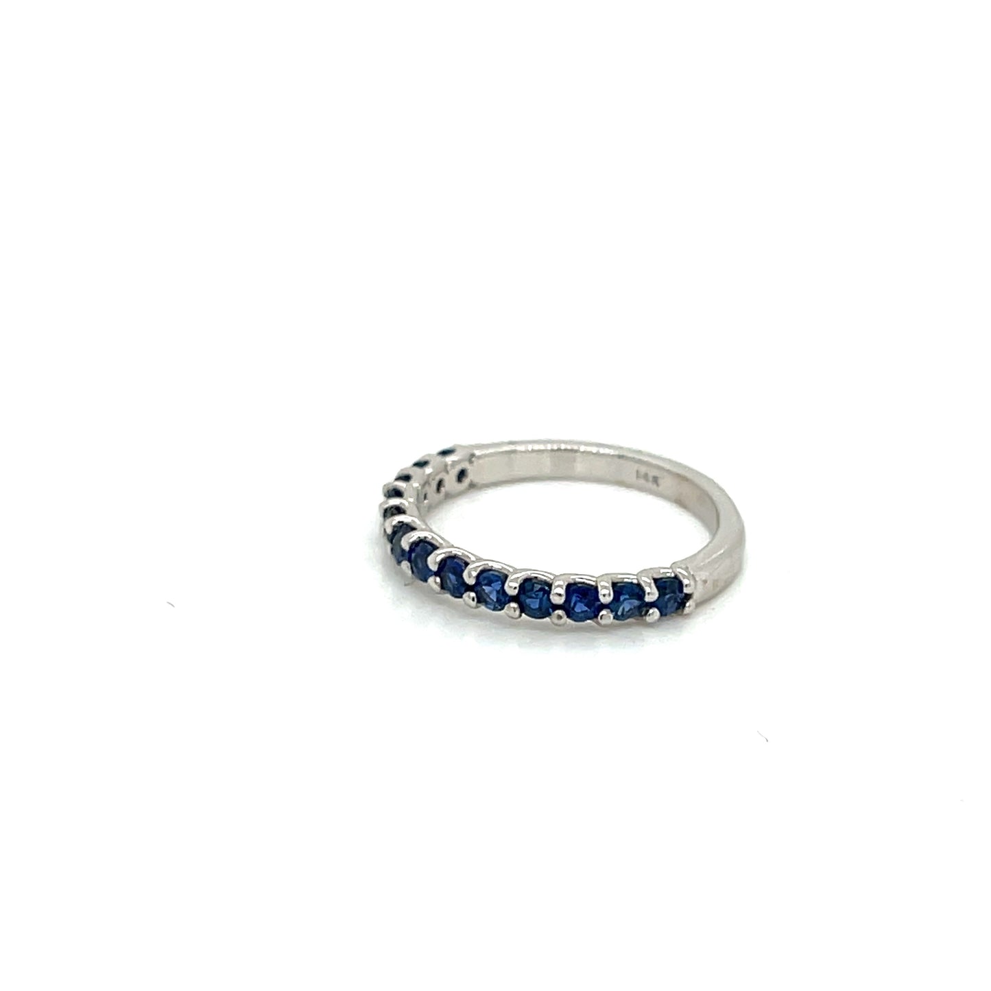 Natural Blue Sapphire Wedding Band - FlawlessCarat