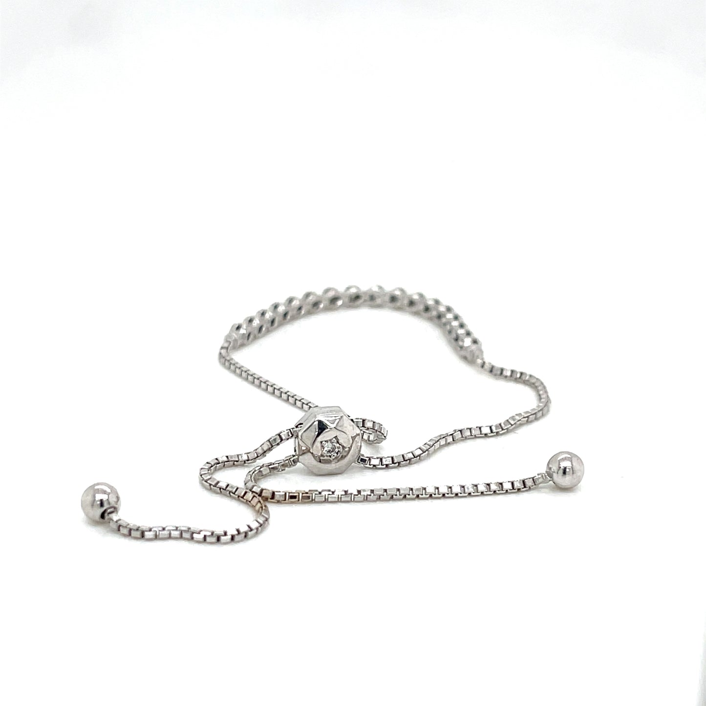 Stacking Bezel Straight Line Bracelet - FlawlessCarat