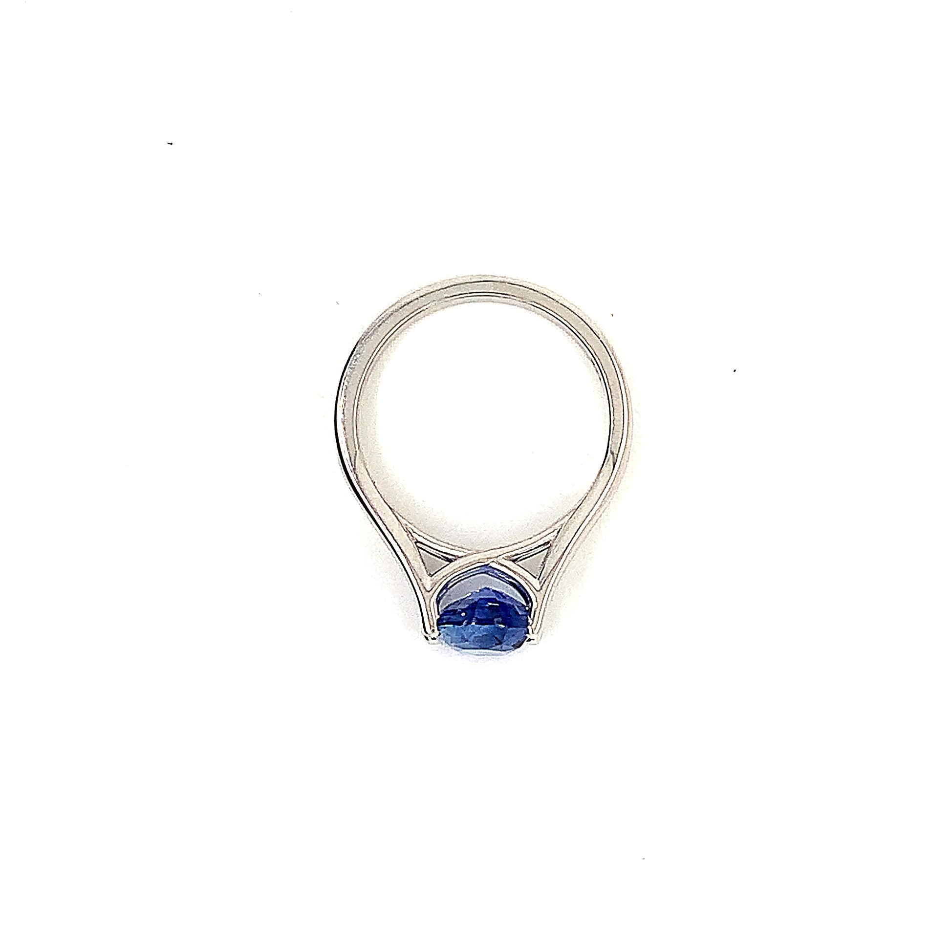 Oval Blue Sapphire Solitaire - FlawlessCarat