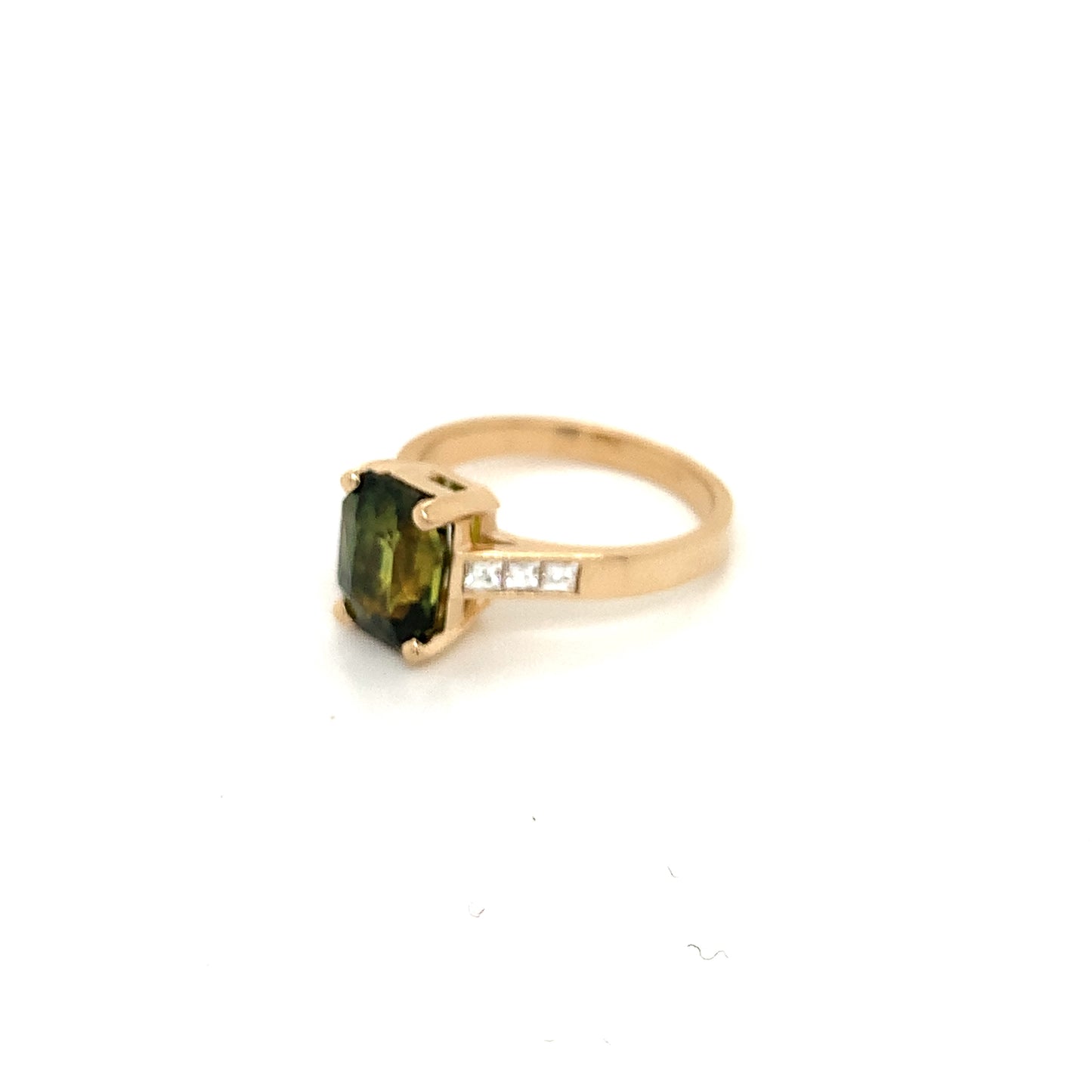 Sapphire and Diamond Ring in Yellow Gold - FlawlessCarat