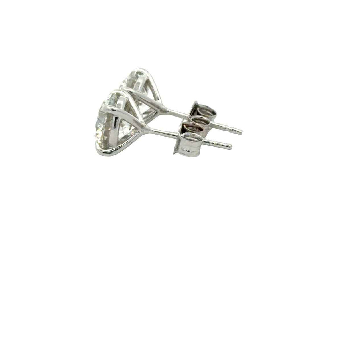 4 Carat Lab Grown Round Diamond Brilliant Studs