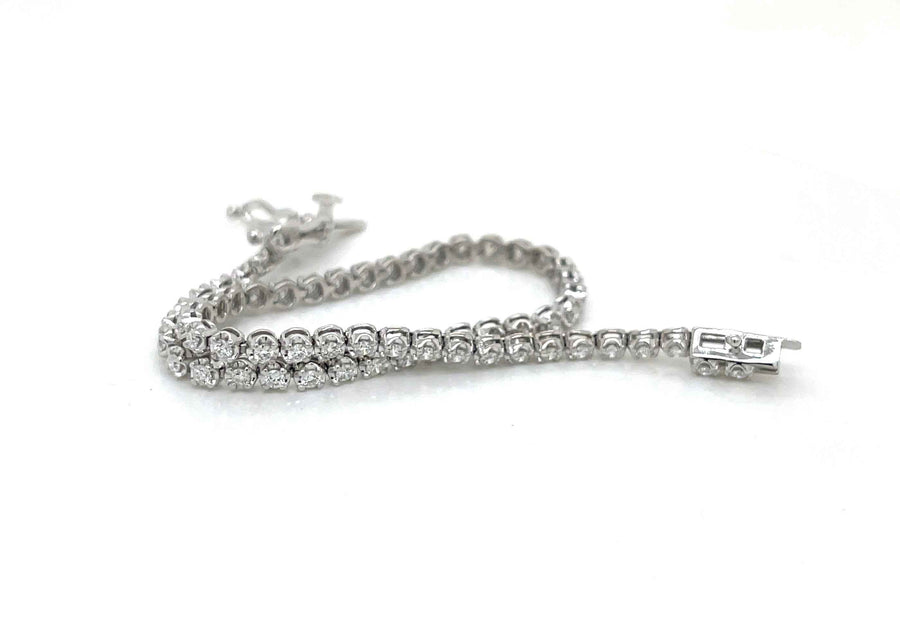 Classic Diamond Tennis Bracelet in 14K White Gold