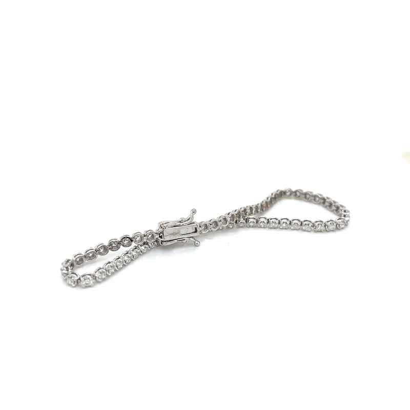 Classic Straight Line Tennis Bracelet - FlawlessCarat