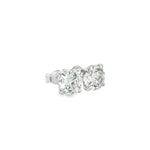 4.03 Carat IGI-Certified Lab-Grown Round Diamond Stud Earrings