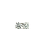 4.03 Carat IGI-Certified Lab-Grown Round Diamond Stud Earrings