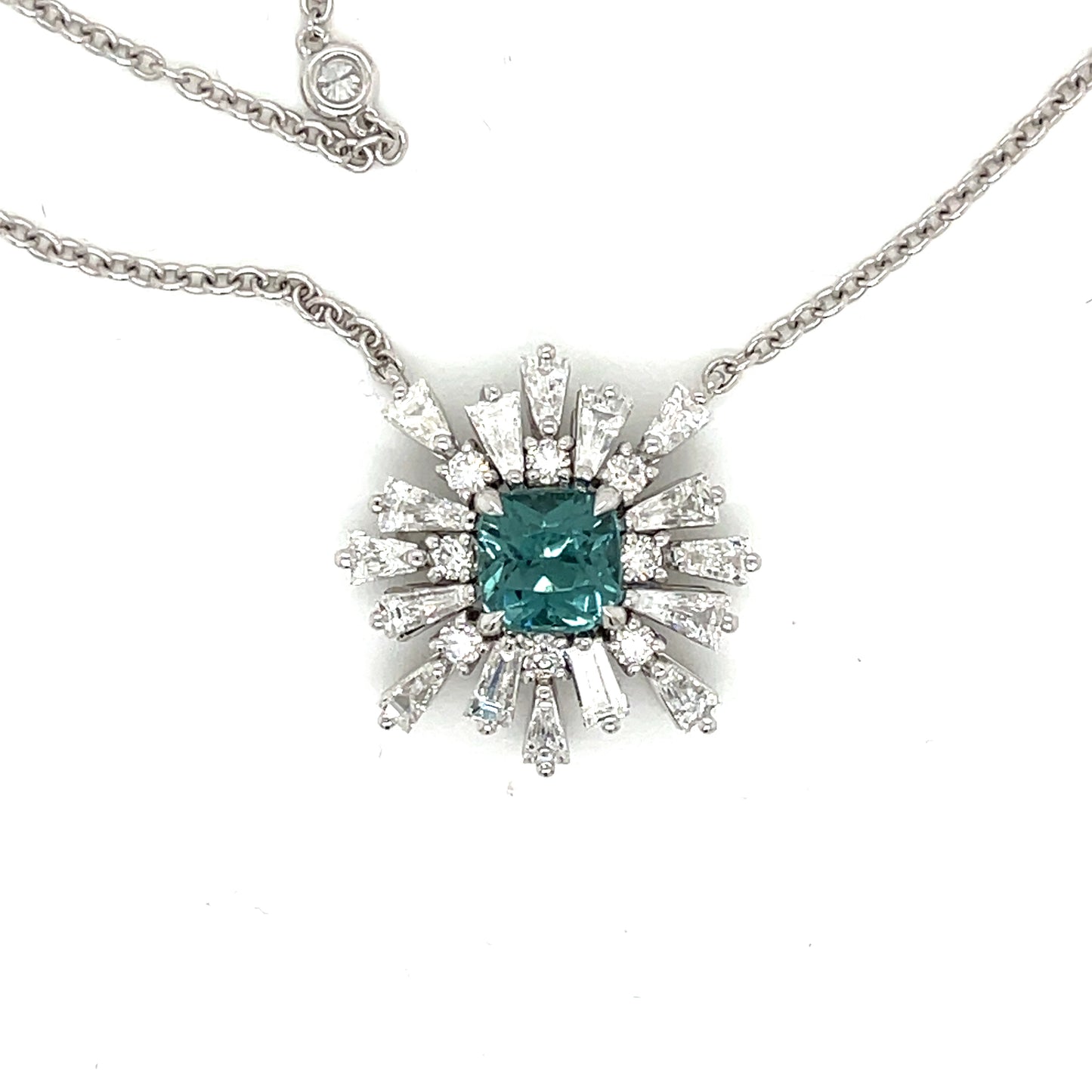 One of a Kind Statement Tourmaline and Diamond Necklace