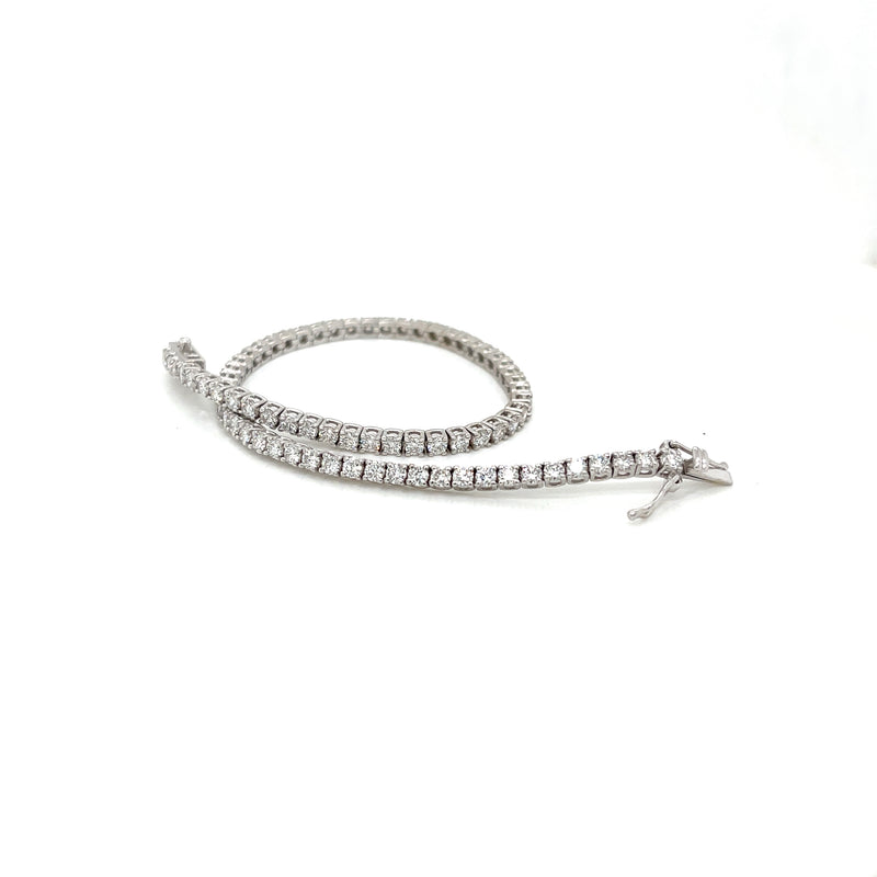 Straight Line Lab Grown Diamond Tennis Bracelet - FlawlessCarat