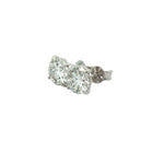 4 Carat Lab Grown Round Diamond Brilliant Studs