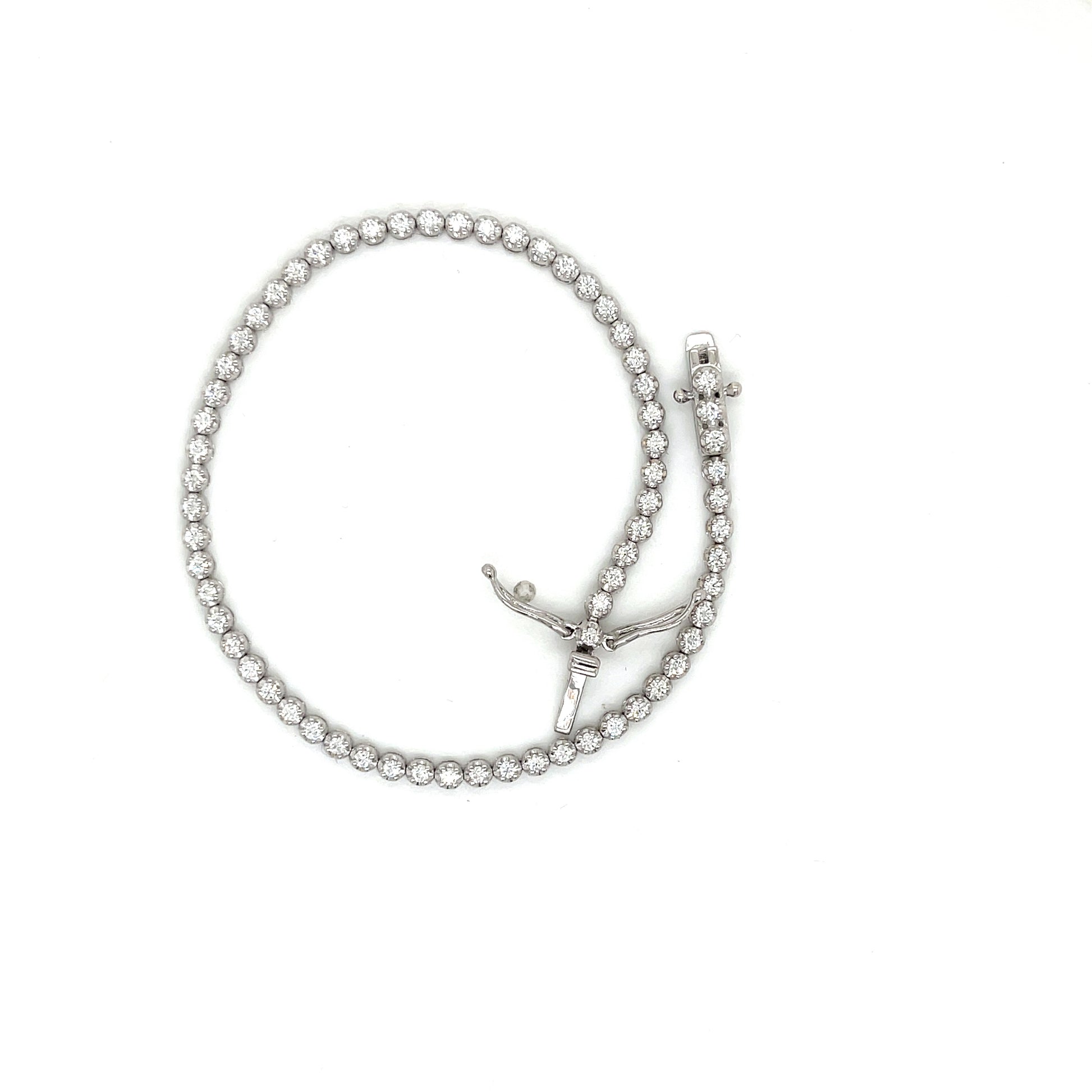 Classic Straight Line Tennis Bracelet - FlawlessCarat