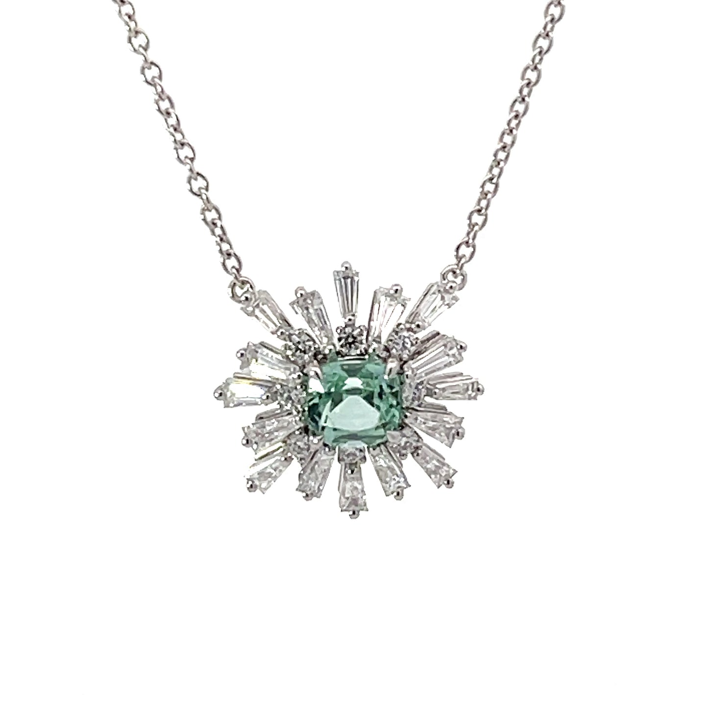 One of a Kind Statement Tourmaline and Diamond Necklace