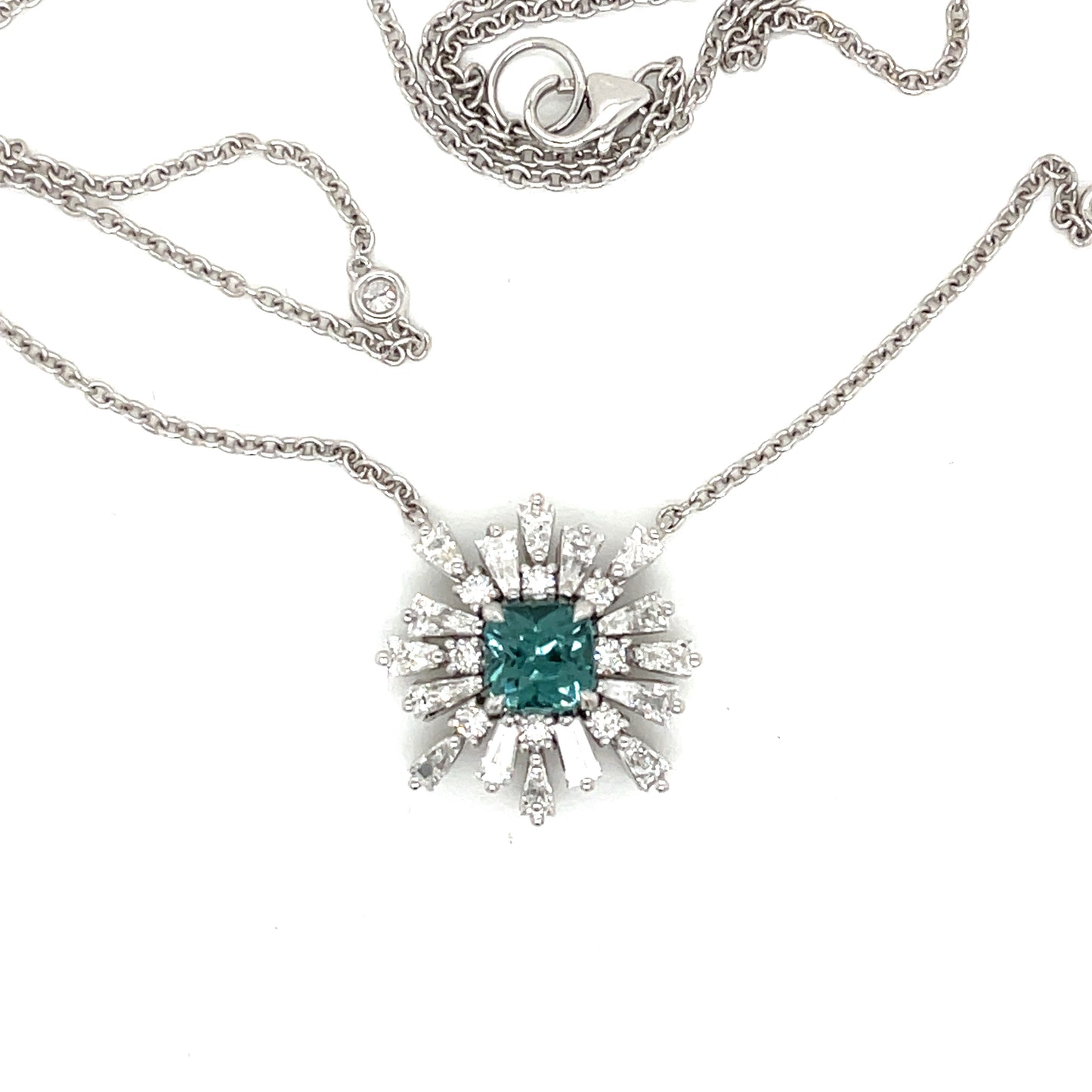 One of a Kind Statement Tourmaline and Diamond Necklace