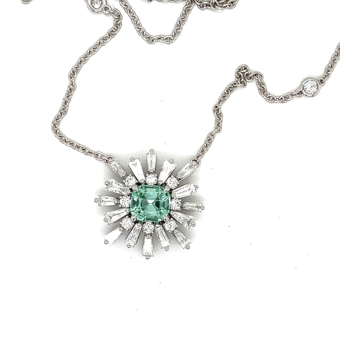 One of a Kind Statement Tourmaline and Diamond Necklace
