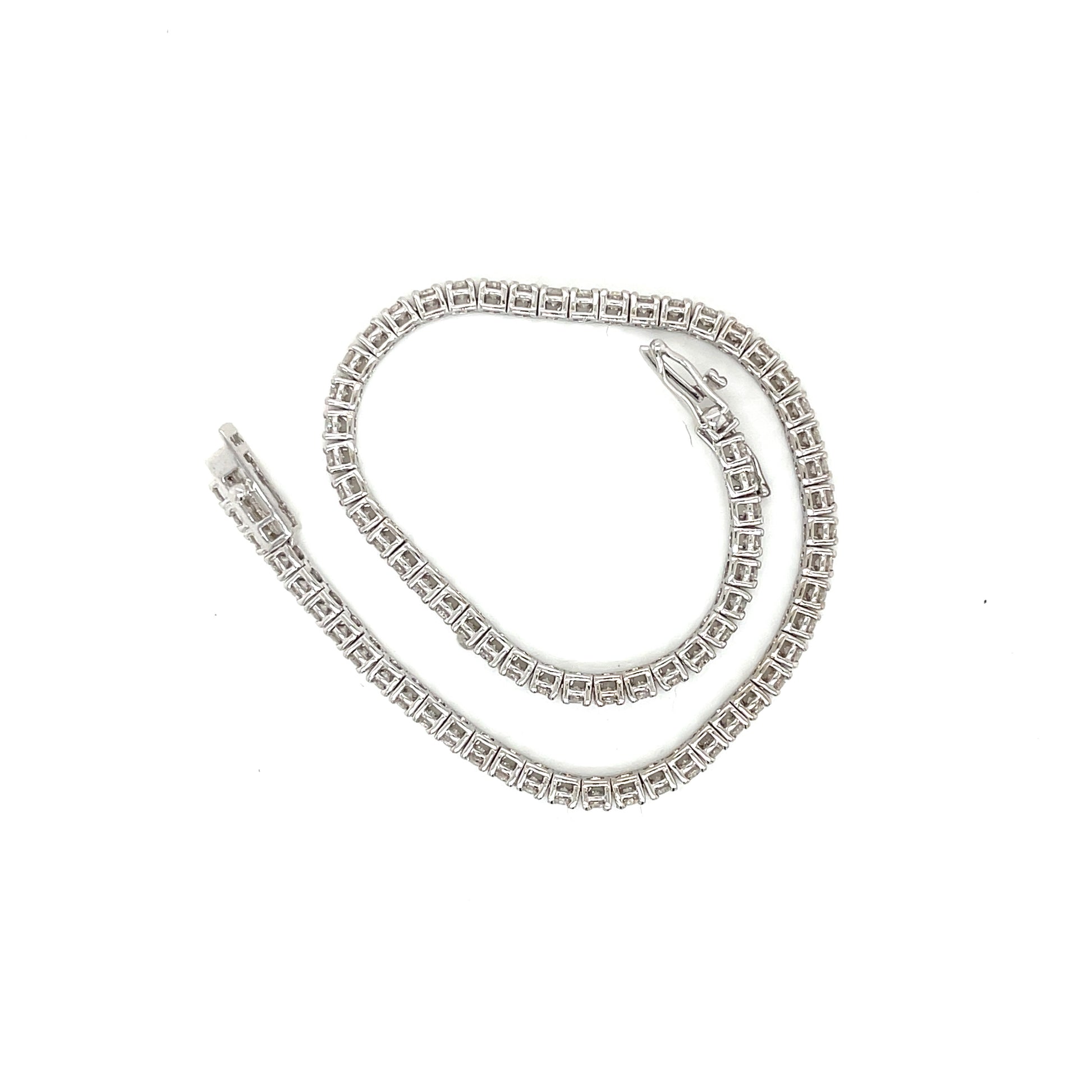 Straight Line Lab Grown Diamond Tennis Bracelet - FlawlessCarat