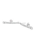 1.85 Carat Lab-Grown Diamond Drop Earrings in 14K White Gold