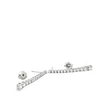 1.85 Carat Lab-Grown Diamond Drop Earrings in 14K White Gold