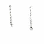 1.85 Carat Lab-Grown Diamond Drop Earrings in 14K White Gold