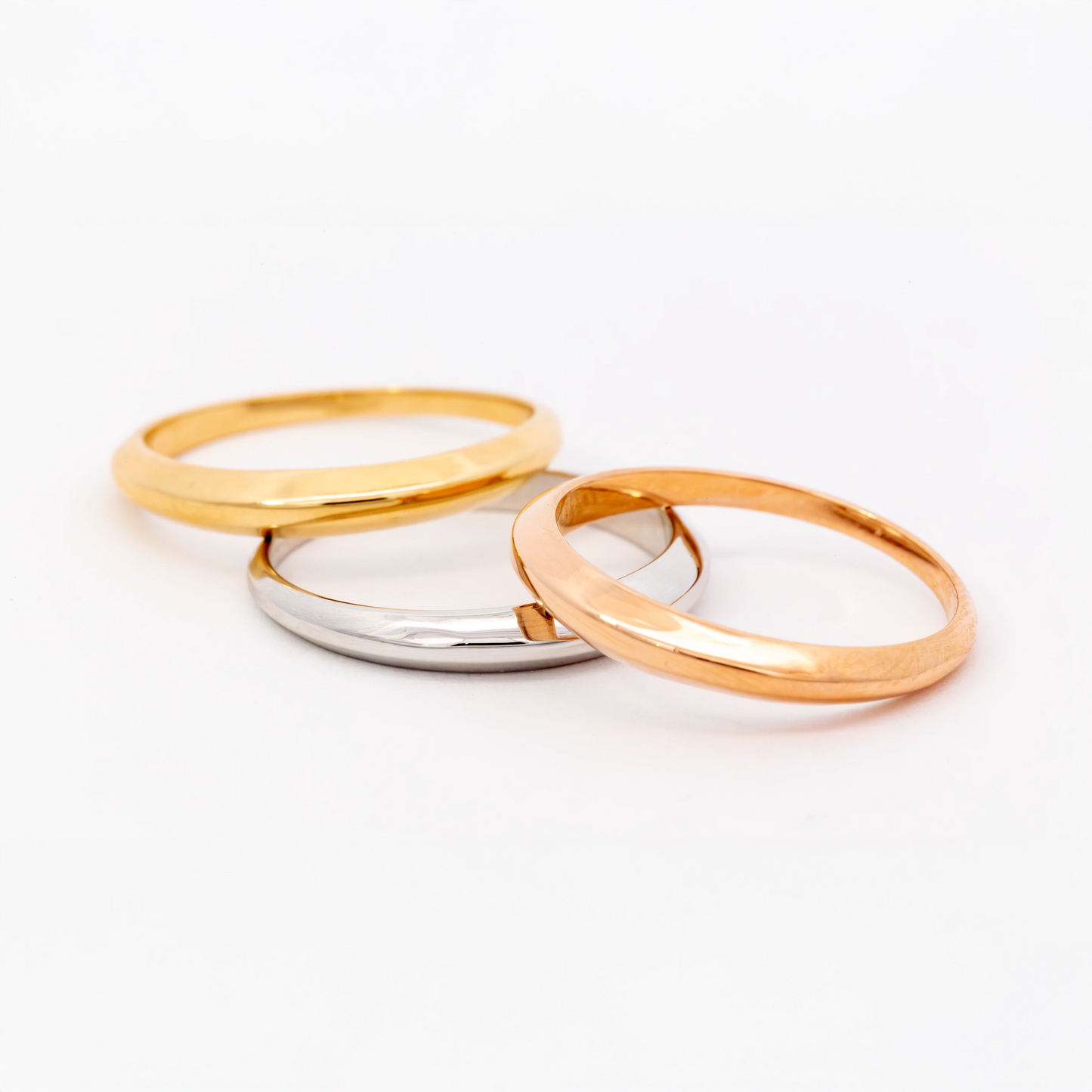 14kt Gold Domed Band