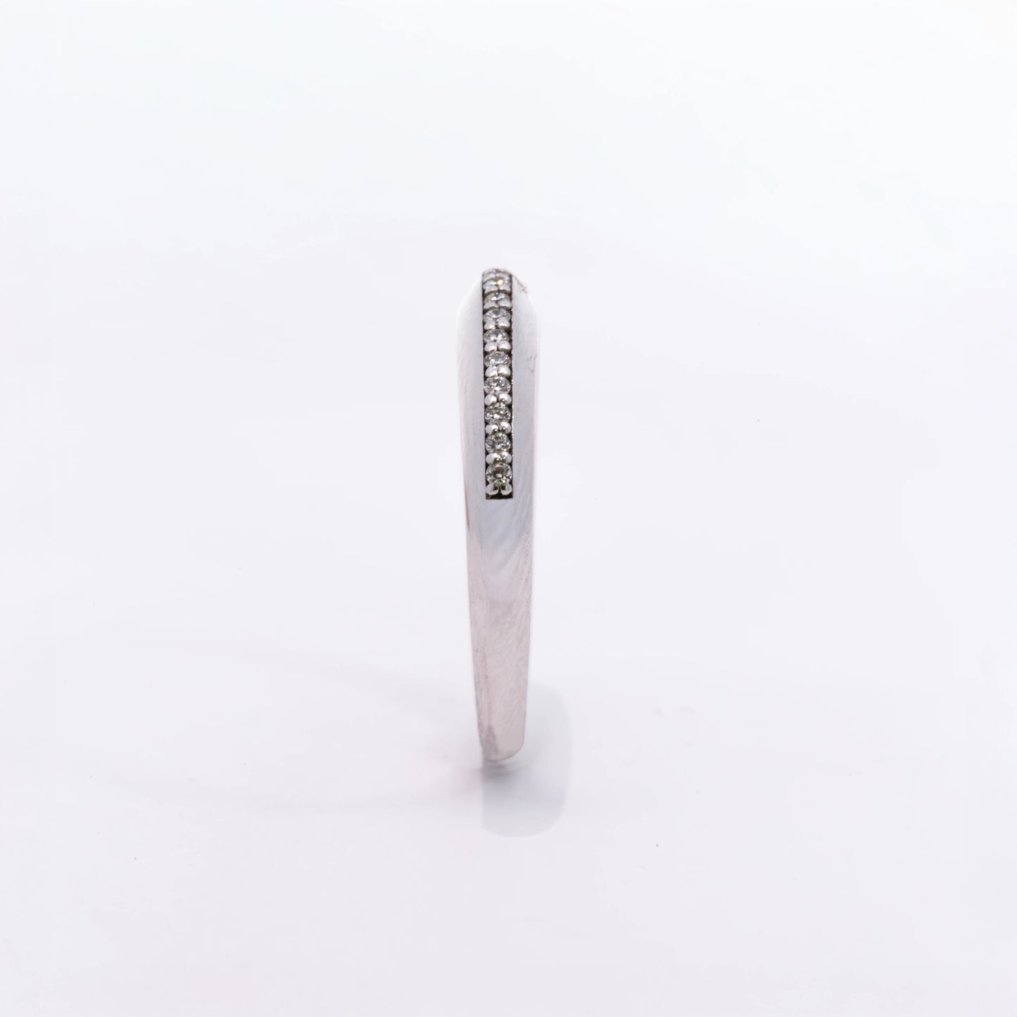 14kt Gold Diamond Domed Bands