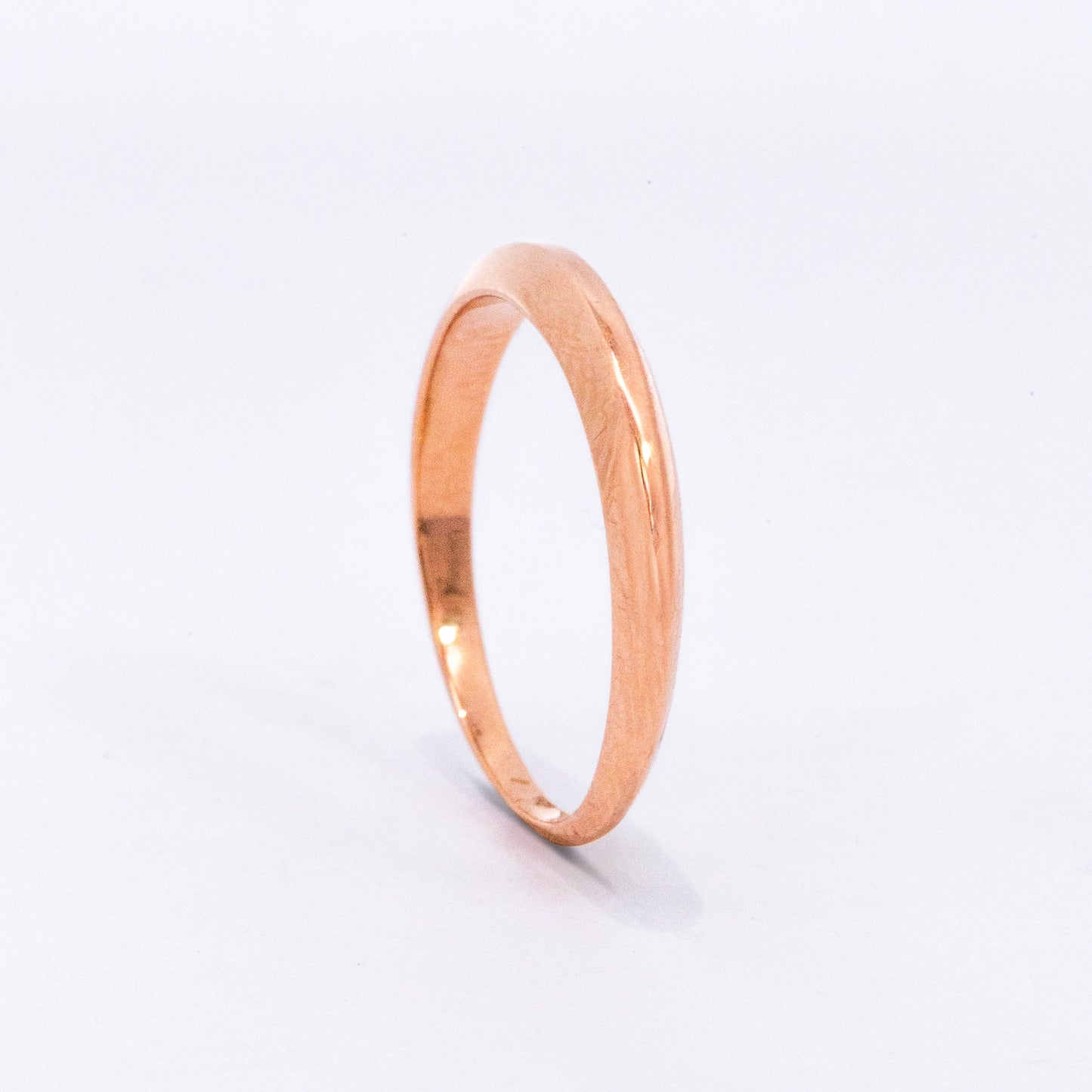 14kt Gold Domed Band