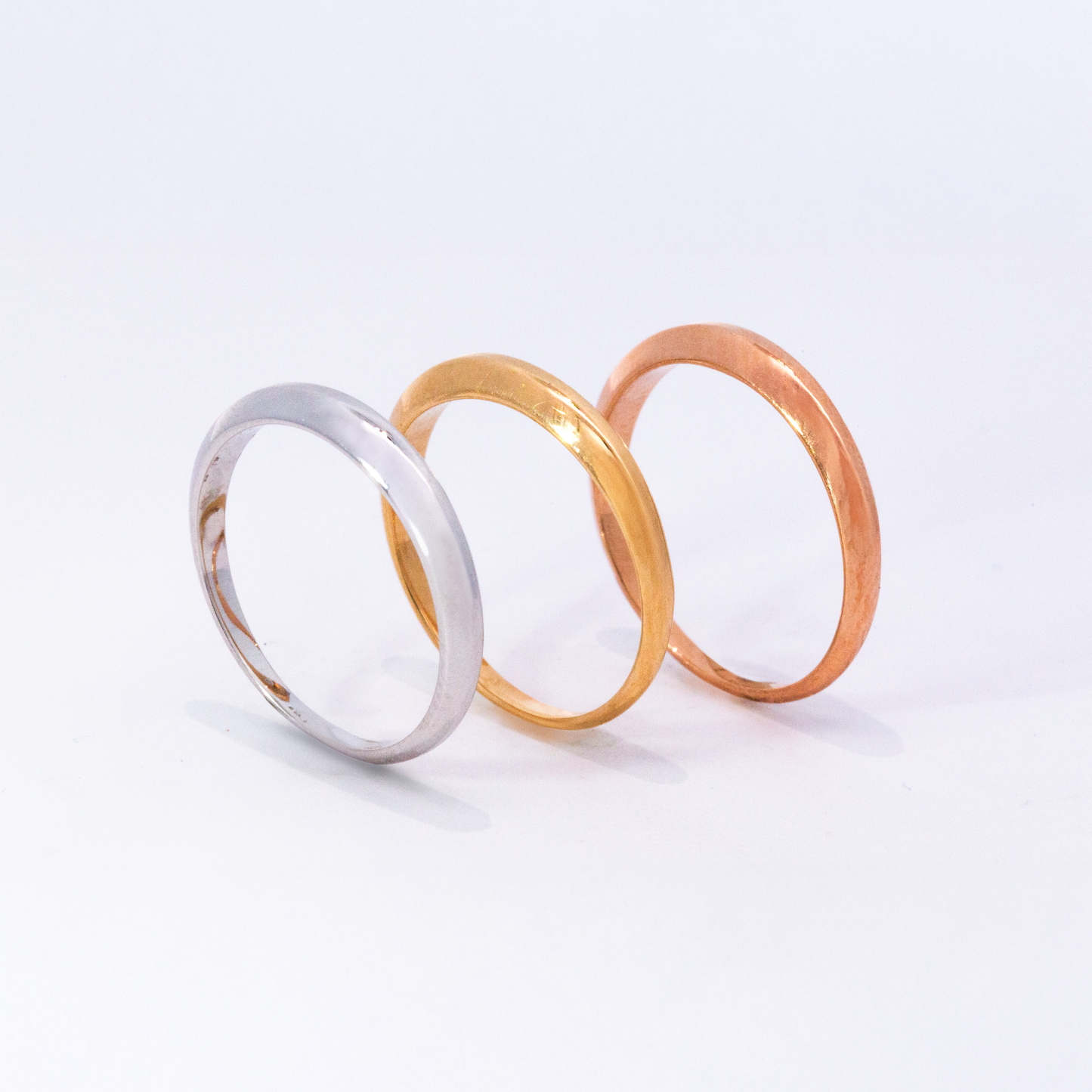14kt Gold Domed Band