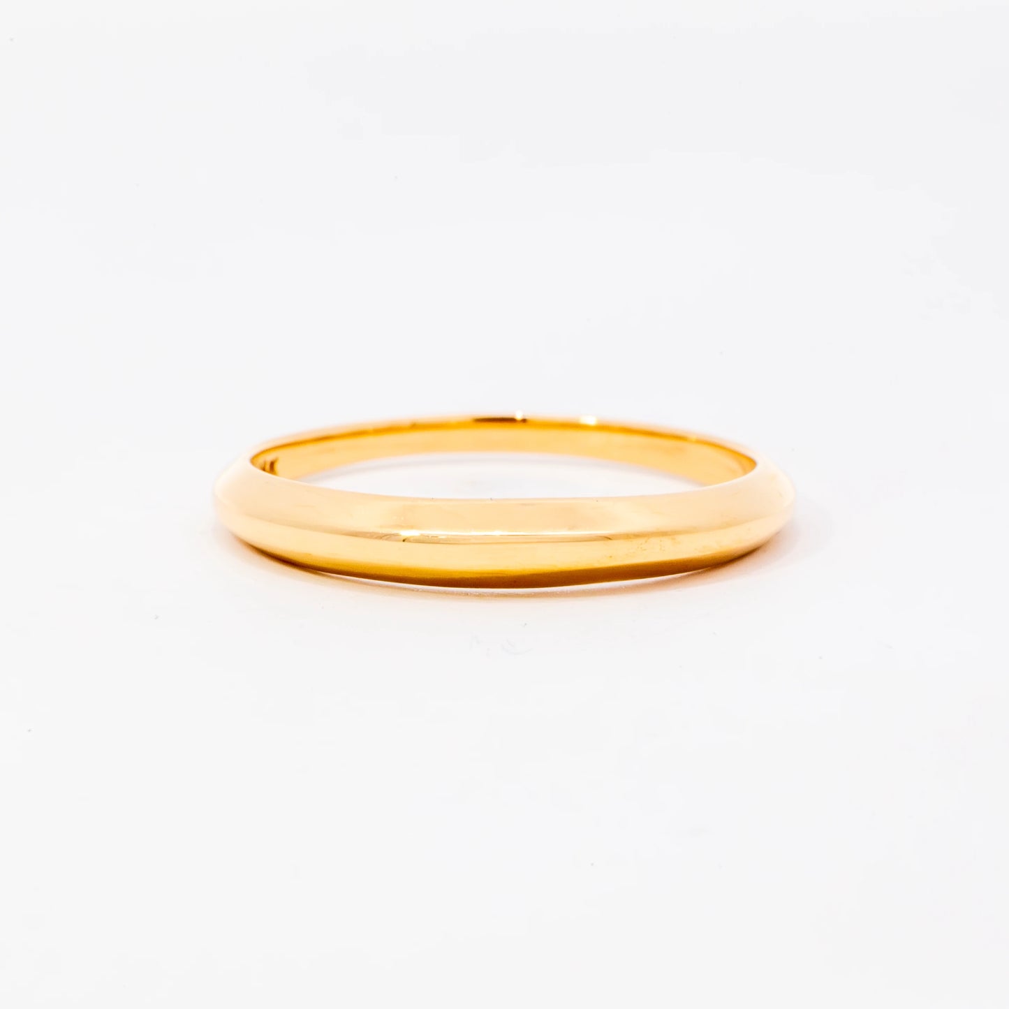 14kt Gold Domed Band