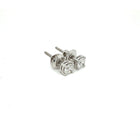 Natural .65 Carat Round Diamond Ear Studs in White Gold - FlawlessCarat
