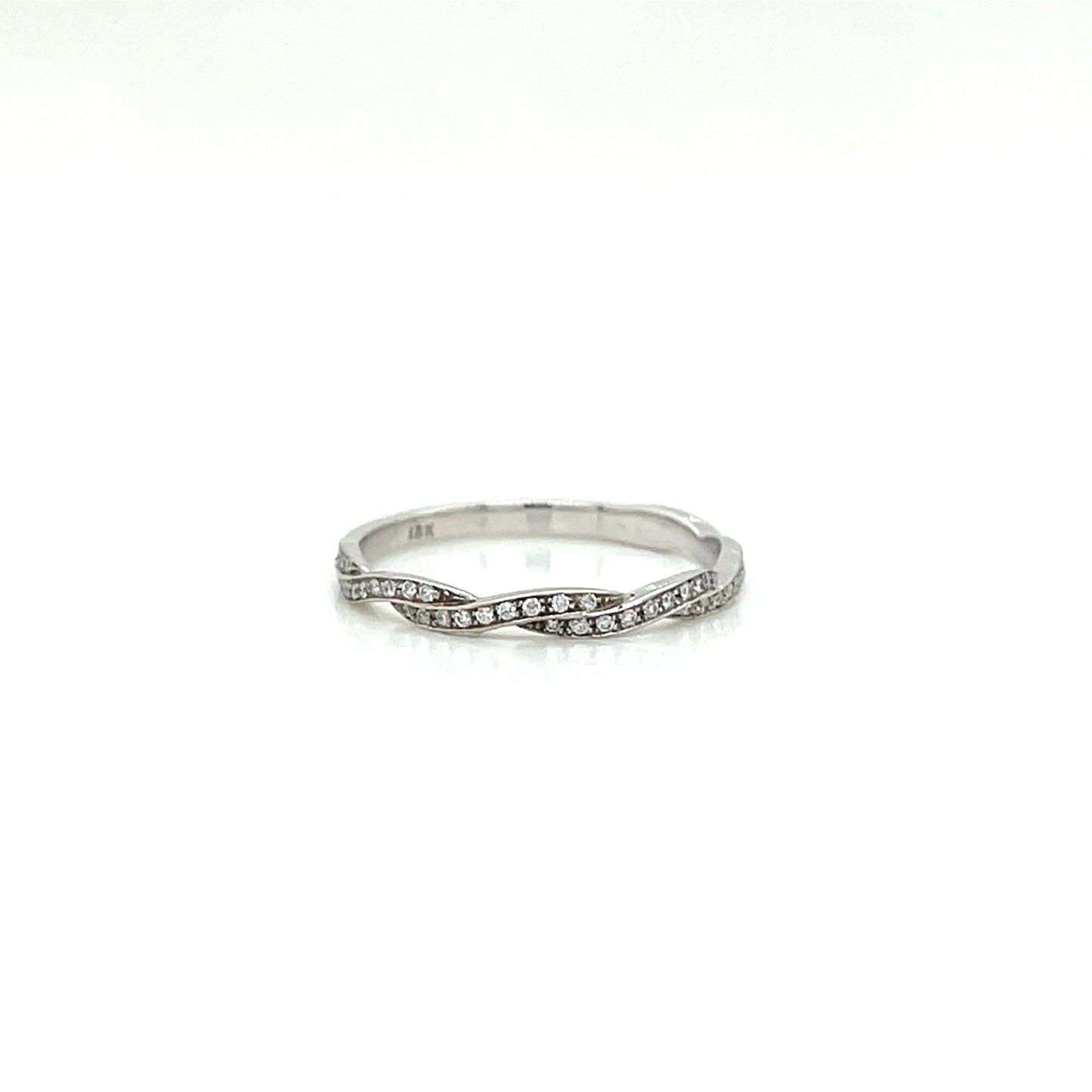 White Gold Diamond Wedding Band - FlawlessCarat