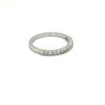 White Gold Diamond Bezel Wedding Band - FlawlessCarat