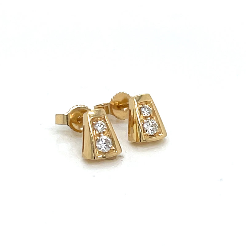 Tapered Diamond Drop Earrings - FlawlessCarat