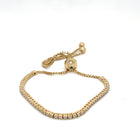 Yellow Gold Adjustable Diamond Bracelet - FlawlessCarat